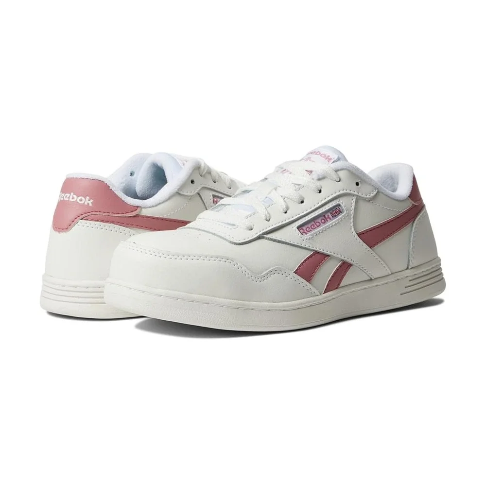 Reebok RB116 Women's Work Sneakers 11.5M White Pink Memory Foam Footbed‎